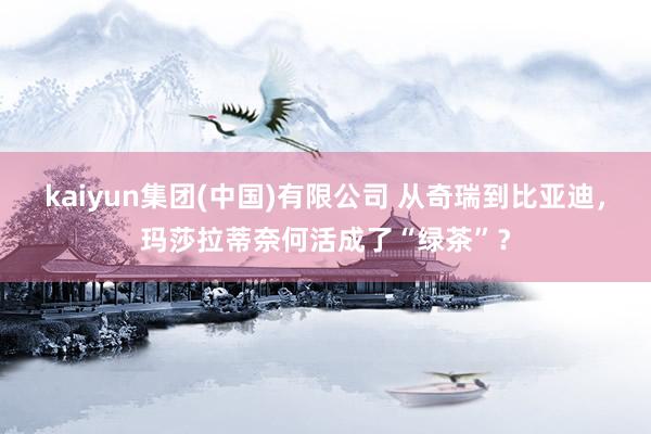 kaiyun集团(中国)有限公司 从奇瑞到比亚迪，玛莎拉蒂奈何活成了“绿茶”？