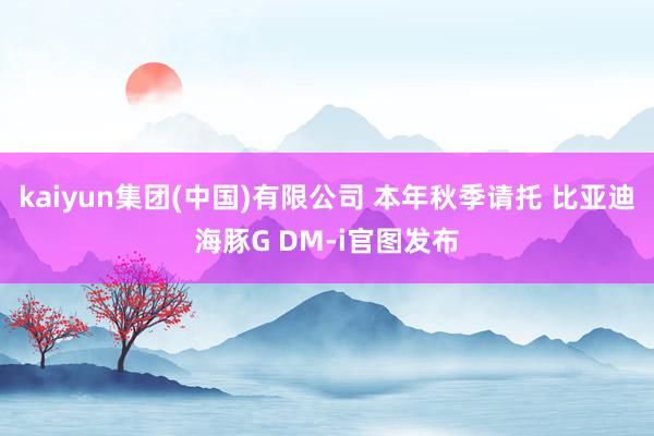 kaiyun集团(中国)有限公司 本年秋季请托 比亚迪海豚G DM-i官图发布