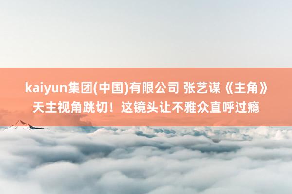 kaiyun集团(中国)有限公司 张艺谋《主角》天主视角跳切！这镜头让不雅众直呼过瘾